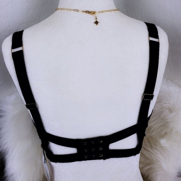 NWT BLUEBELLA Calypso Bra Rose Pink with Black Trim/ US 32H UK 32FF - Picture 6 of 9